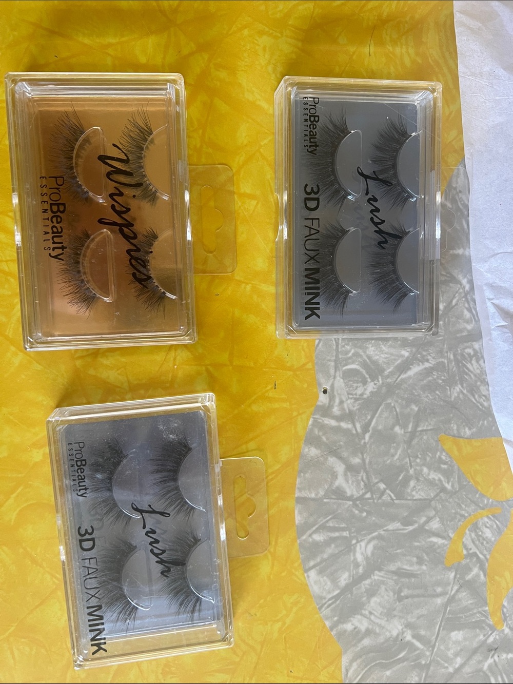 Nwt Pro beauty essentials amazing eye lashes- lot of qty 3 sets of lashes